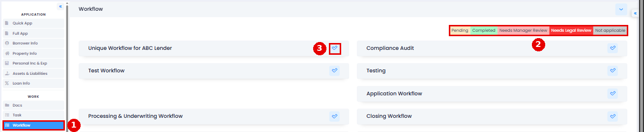 Workflows in Loan File