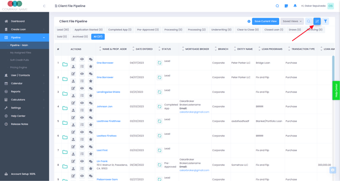 Pipeline column order